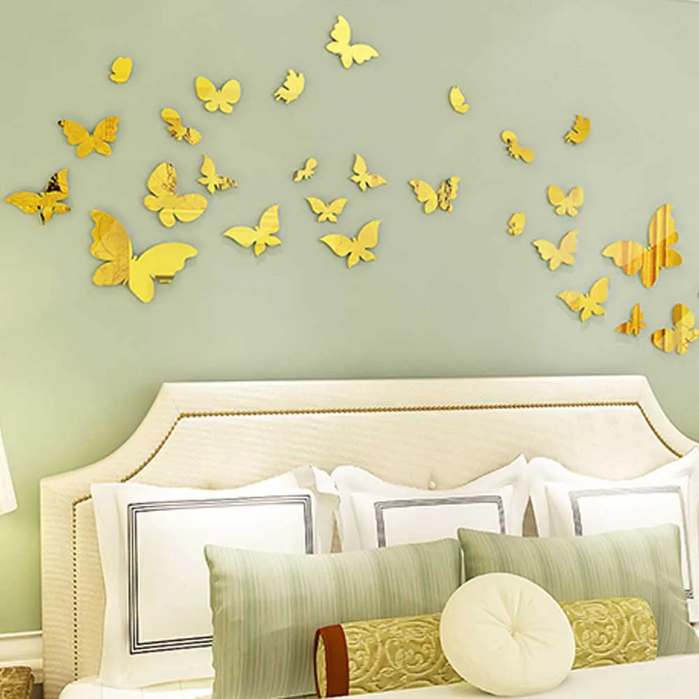 New Arrive Modern Mirror Sliver 3D Butterfly Wall Stickers Party Wedding Decor DIY Home Decor
New Arrive Modern Mirror Sliver 3D Butterfly Wall Stickers Party Wedding Decor DIY Home Decor