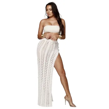 Women Summer Beach Side High Split Maix Skirt Hollow Out Knitted Irregular Maxi Skirt Saia Knitting Maxi Sexy Chic Party Outfits
Women Summer Beach Side High Split Maix Skirt Hollow Out Knitted Irregular Maxi Skirt Saia Knitting Maxi Sexy Chic Party Outfits
