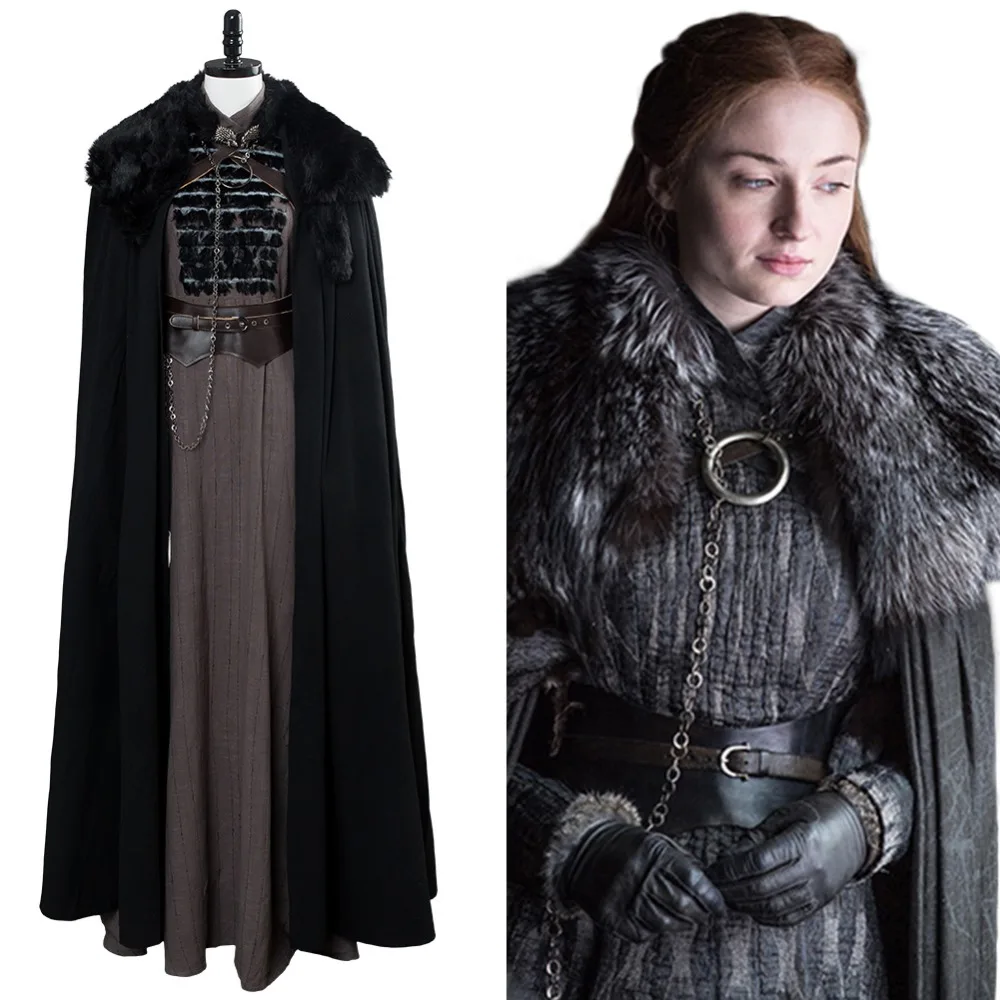 Game of Thrones GOT Cosplay Costume Season 8 Sansa Stark Cosplay Costume Outfit Halloween Cosplay Costumes Made
Game of Thrones GOT Cosplay Costume Season 8 Sansa Stark Cosplay Costume Outfit Halloween Cosplay Costumes Made