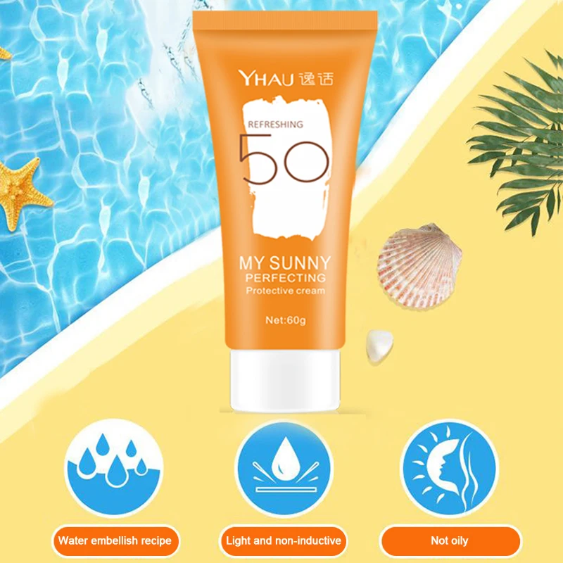 60g Facial Body Sunscreen Whitening Sun Cream Sunblock Skin Protective Cream Anti-Aging Oil-control Moisturizing SPF 50 Face
60g Facial Body Sunscreen Whitening Sun Cream Sunblock Skin Protective Cream Anti-Aging Oil-control Moisturizing SPF 50 Face