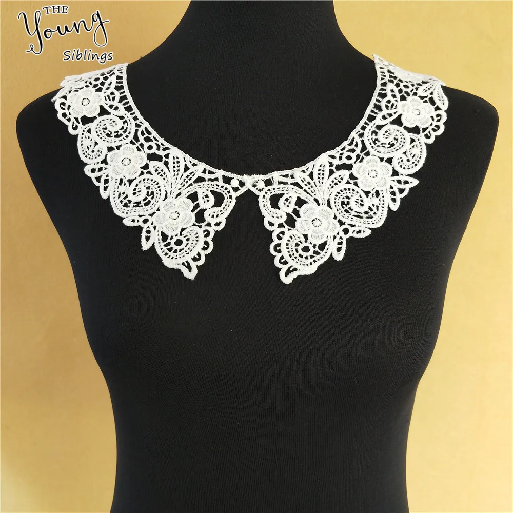 New lace Collar craft Embroidered Fabric Flower Lace Sewing Applique Lace Neckline DIY Clothing Accessory 1pcs sell YL1108 
New lace Collar craft Embroidered Fabric Flower Lace Sewing Applique Lace Neckline DIY Clothing Accessory 1pcs sell YL1108