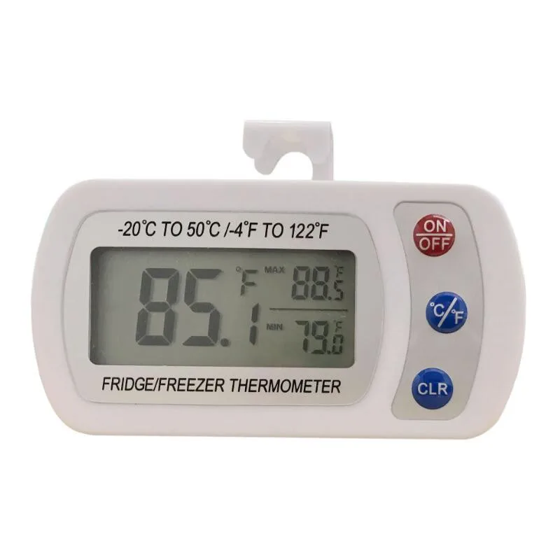 Image Waterproof  Fridge Freezer Refrigerator Thermometer Temperature meter Tester Tool Hanging Hook stand with Sensor  20~50 Degree