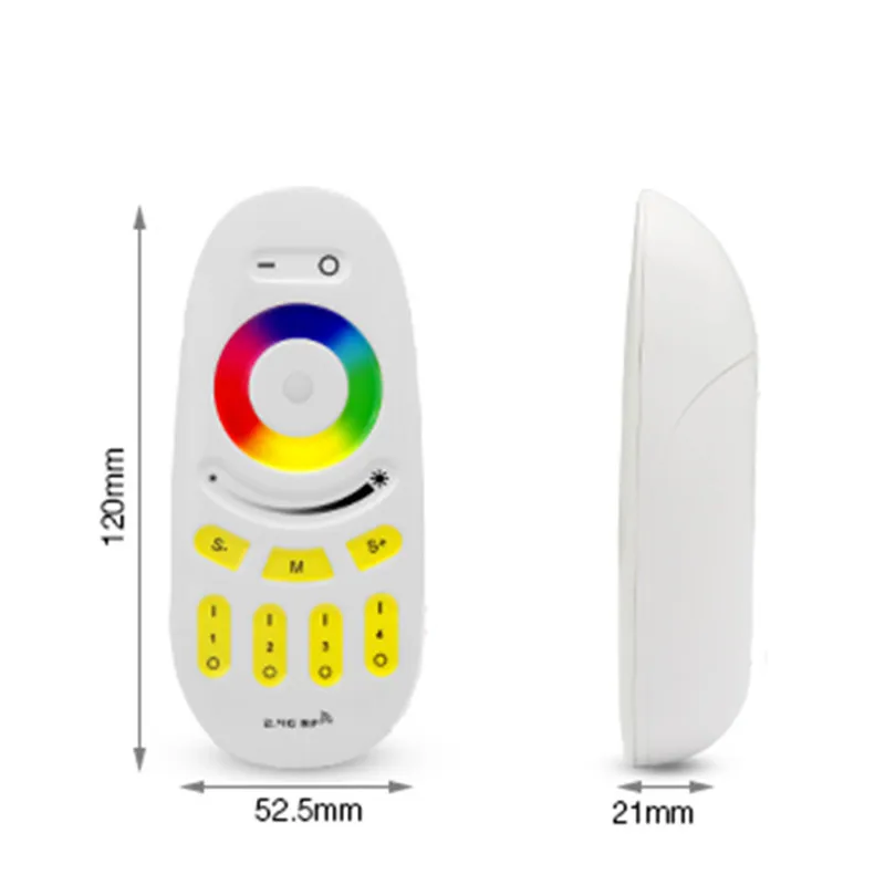 2.4G RF Mi Light series 4-zone RGBW RGB led Remote controller Wireless touch for led strip or led bulb
2.4G RF Mi Light series 4-zone RGBW RGB led Remote controller Wireless touch for led strip or led bulb