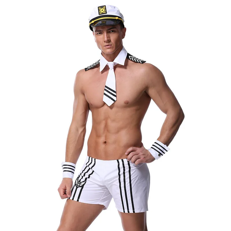 4PCS Adult Men Sexy Sailor Costume Hot Erotic Sexy Slim Fit White Seaman Uniform Carnival Festival Halloween Male Costumes
4PCS Adult Men Sexy Sailor Costume Hot Erotic Sexy Slim Fit White Seaman Uniform Carnival Festival Halloween Male Costumes