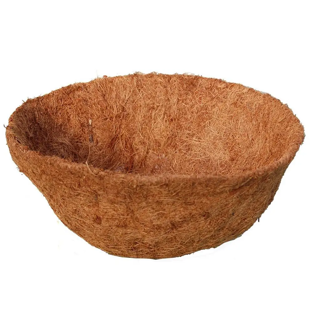 

1PC Round Coco Fiber Replacement Liner Flower Pot Orchid Balcony Planting Coconut Palm Wall Hanging Flower Pot 4