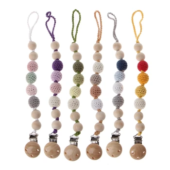 Pacifier chain holder Baby Wooden Beaded Pacifier Holder Clip Nipple Teether Kids Dummy Strap Chain Pacifier Clip Chain
Pacifier chain holder Baby Wooden Beaded Pacifier Holder Clip Nipple Teether Kids Dummy Strap Chain Pacifier Clip Chain