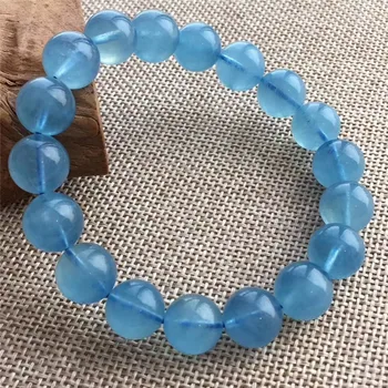 11.7mm Natural Aquamarine Bracelet Blue Stone Single Chains Women Men Party Gift Stretch Crystal Round Beads Bracelet Jewelry
11.7mm Natural Aquamarine Bracelet Blue Stone Single Chains Women Men Party Gift Stretch Crystal Round Beads Bracelet Jewelry