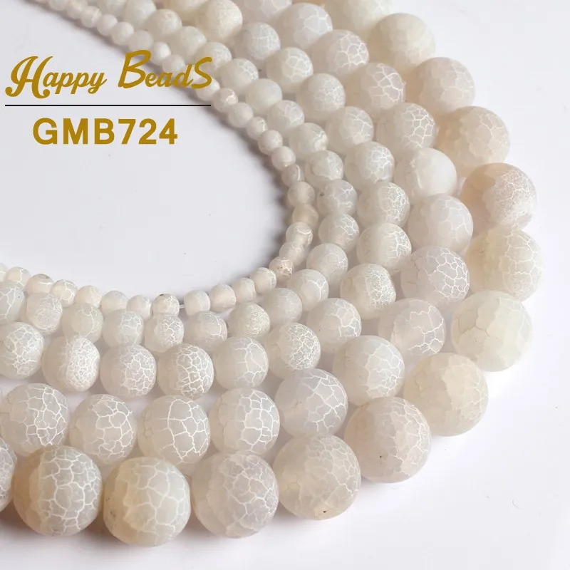 Natural Stone White Frosted Spider Web Agates Round Loose Spacer Bead 15''Strand 4/6/8/10/12 mm For Jewelry Making DIY Bracelets
Natural Stone White Frosted Spider Web Agates Round Loose Spacer Bead 15''Strand 4/6/8/10/12 mm For Jewelry Making DIY Bracelets