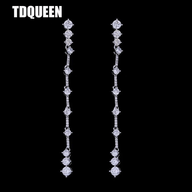 TDQUEEN Long Earring Luxury Gift Fashion Jewelry Wedding Party Bridal Accessories Sparkle Crystal Cubic Zirconia Dangle Earring
TDQUEEN Long Earring Luxury Gift Fashion Jewelry Wedding Party Bridal Accessories Sparkle Crystal Cubic Zirconia Dangle Earring