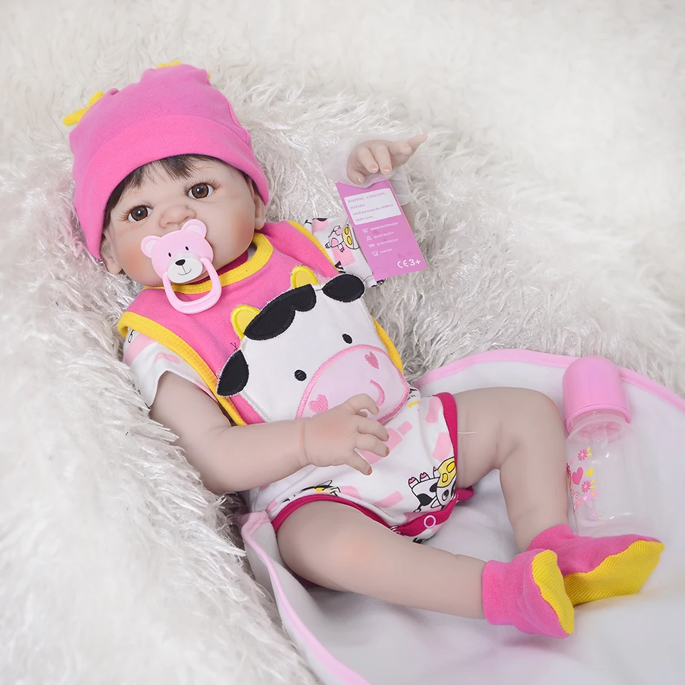 57cm complete Silicone Body Reborn Baby Doll Toy For Girl Vinyl Newborn Princess Bebe boneca reborn menina Bathe Toy Gift
57cm complete Silicone Body Reborn Baby Doll Toy For Girl Vinyl Newborn Princess Bebe boneca reborn menina Bathe Toy Gift