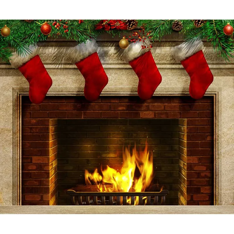 5x7FT Merry Christmas Red Boots Bricks Fireplace Custom Photo Studio Backdrop Background Vinyl 220cm x 150cm
5x7FT Merry Christmas Red Boots Bricks Fireplace Custom Photo Studio Backdrop Background Vinyl 220cm x 150cm