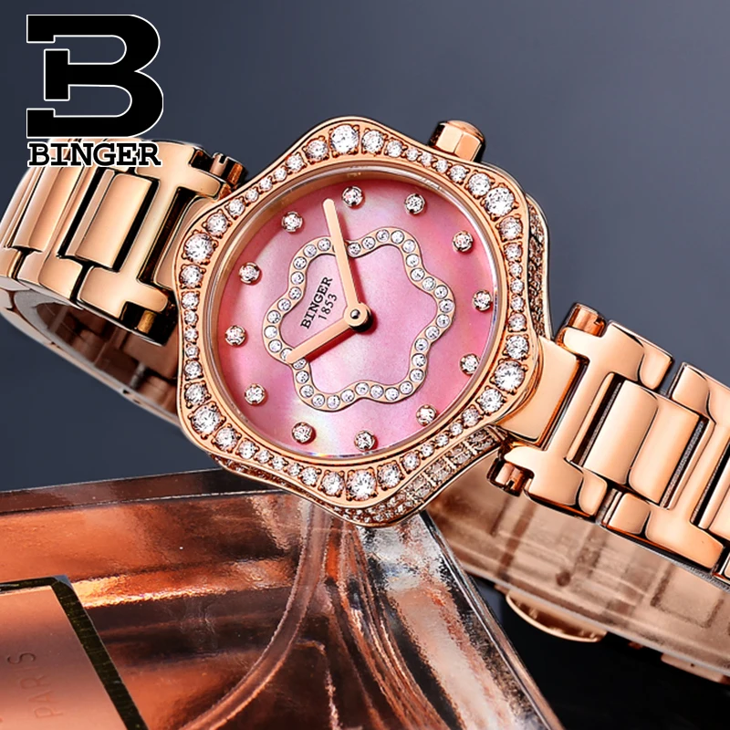 2019 BINGER Rose Gold Watch Women Quartz Watches Ladies Top Brand Crystal Luxury Female Wrist Watch Girl Clock Relogio Feminino
2019 BINGER Rose Gold Watch Women Quartz Watches Ladies Top Brand Crystal Luxury Female Wrist Watch Girl Clock Relogio Feminino
