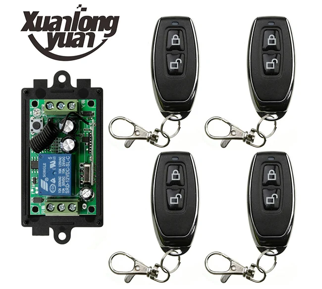 Wireless RF Remote Control Light Switch 10A Relay Output Radio DC12V 1 CH Channel 1CH Receiver Module +Transmitter/ lamp/ window
Wireless RF Remote Control Light Switch 10A Relay Output Radio DC12V 1 CH Channel 1CH Receiver Module +Transmitter/ lamp/ window