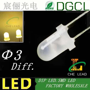 Warm White diffused 3mm led 2800-3000K round color white dip led 3.0-3.5V light diode
Warm White diffused 3mm led 2800-3000K round color white dip led 3.0-3.5V light diode
