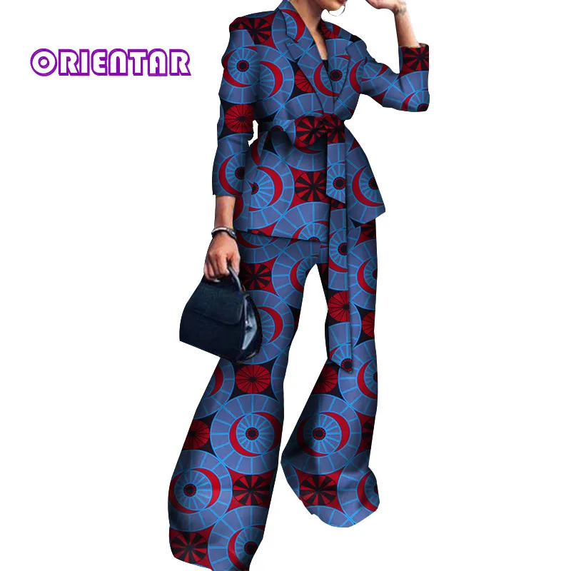 2 Pieces Set African Clothes Women Long Sleeve Tops and Pants Bazin Riche Traditional African Print Cotton Wide Leg Pants WY3908
2 Pieces Set African Clothes Women Long Sleeve Tops and Pants Bazin Riche Traditional African Print Cotton Wide Leg Pants WY3908