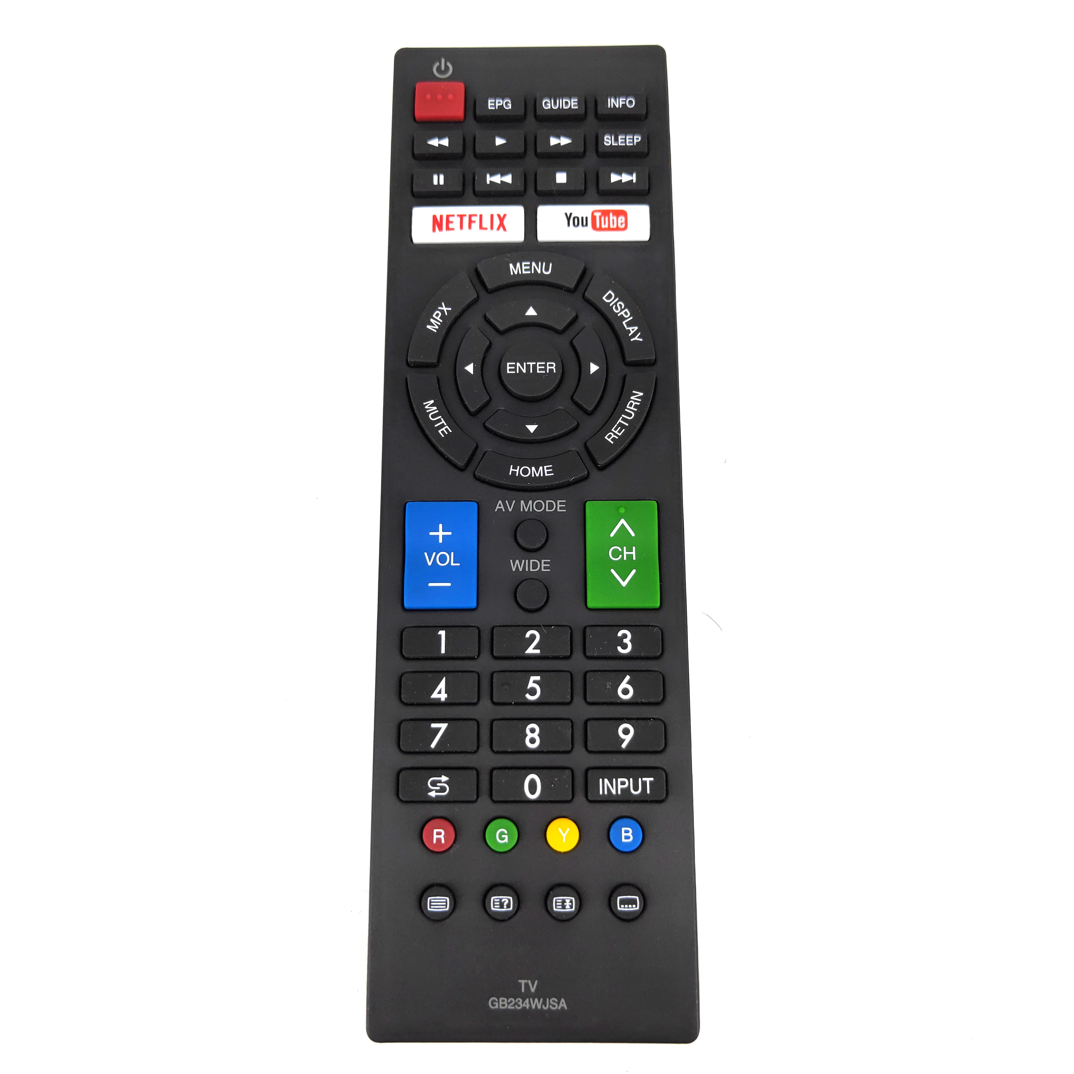 New ORIGINAL GB234WJSA For SHARP LCD TV Remote Control with NETFLIX YouTube Fernbedienung
New ORIGINAL GB234WJSA For SHARP LCD TV Remote Control with NETFLIX YouTube Fernbedienung