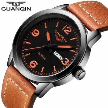 Men's Fashion Sport Watches Men Quartz Brand GUANQIN Analog Date Week Clock Man Military Waterproof Watch Relogio Masculino
Men's Fashion Sport Watches Men Quartz Brand GUANQIN Analog Date Week Clock Man Military Waterproof Watch Relogio Masculino