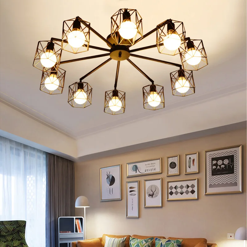 Vintage Living Room Led Pendant Lights Retro Iron Loft Deco Bedroom Pendant Lamp Dining Room Hanging Lamp E27 Bulb Luminaire
Vintage Living Room Led Pendant Lights Retro Iron Loft Deco Bedroom Pendant Lamp Dining Room Hanging Lamp E27 Bulb Luminaire