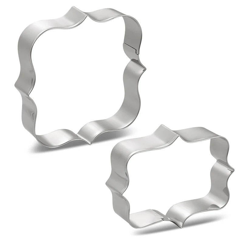 KENIAO Plaque Square and Rectangle Cookie and Fondant Cutters Set - 2 Piece - Stainless Steel
KENIAO Plaque Square and Rectangle Cookie and Fondant Cutters Set - 2 Piece - Stainless Steel
