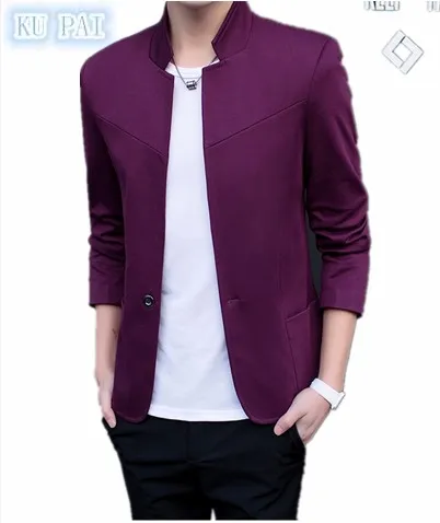 2017 new spring pure color Korean fashion collar collar men's self-cultivation suit dress jacket wine red gentleman male suit
2017 new spring pure color Korean fashion collar collar men's self-cultivation suit dress jacket wine red gentleman male suit