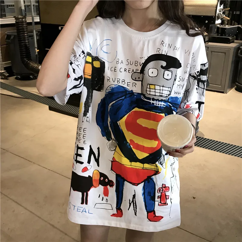 FREE SHIPPING Funny T-shirts Full Cartoon Print JKP4383 FREE SHIPPING Funny T-shirts Full Cartoon Print JKP4383