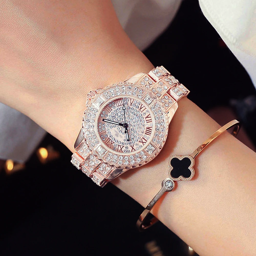 New Luxury Rhinestone Bracelet Watch Women Diamond Fashion Ladies Dress Watch Brand Stainless Steel Crystal Wristwatch Clock
New Luxury Rhinestone Bracelet Watch Women Diamond Fashion Ladies Dress Watch Brand Stainless Steel Crystal Wristwatch Clock