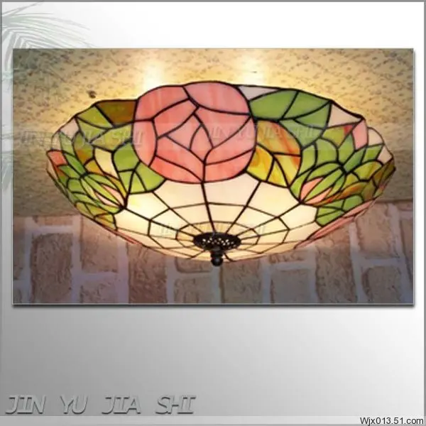 European Baroque flower 16 inch E27 110-240V Pastoral Ceiling Light Tiffany Round Glass Lampshade lamparas de techo abajur
European Baroque flower 16 inch E27 110-240V Pastoral Ceiling Light Tiffany Round Glass Lampshade lamparas de techo abajur