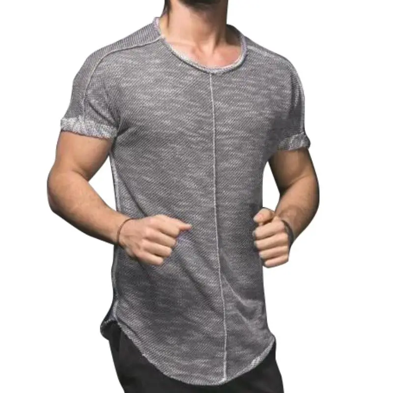 2019 summer menswear new fashion casual personality trend round collar spliced frosted short sleeve T-shirt
2019 summer menswear new fashion casual personality trend round collar spliced frosted short sleeve T-shirt