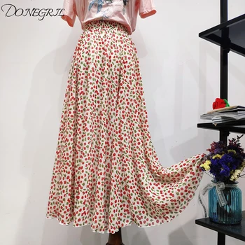 2019 spring summer high waist large pendulum printed chiffon slim skirt female midi skirt suitable for squat thigh thick skirt
2019 spring summer high waist large pendulum printed chiffon slim skirt female midi skirt suitable for squat thigh thick skirt