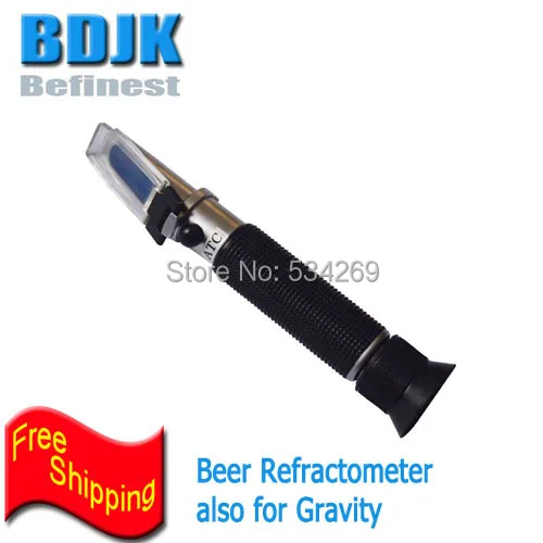 Handle Beer Refractometer 0~32% Gravity 1.000~1.120SG Refractometer SG Clear Scale
Handle Beer Refractometer 0~32% Gravity 1.000~1.120SG Refractometer SG Clear Scale