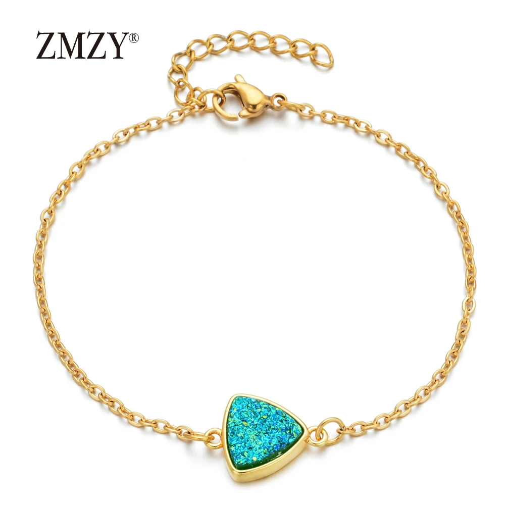 ZMZY Druzy Crystal Bracelet Simple Triangle Cluster Bracelet Women Bling Natural Stone Bracelet Jewelry Party Accessaries
ZMZY Druzy Crystal Bracelet Simple Triangle Cluster Bracelet Women Bling Natural Stone Bracelet Jewelry Party Accessaries