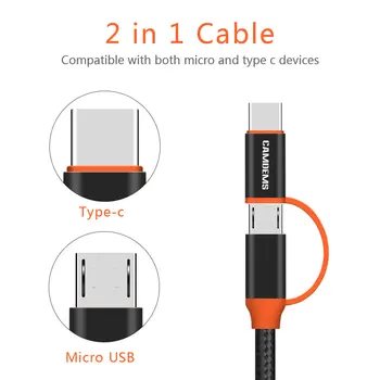 500pcs CAMDEMS usb 2A Cable 2 in 1 Micro and Type C Cable Fast Charger Data Sync Accessory Bundles for Samsung Huawei xiaomi
500pcs CAMDEMS usb 2A Cable 2 in 1 Micro and Type C Cable Fast Charger Data Sync Accessory Bundles for Samsung Huawei xiaomi