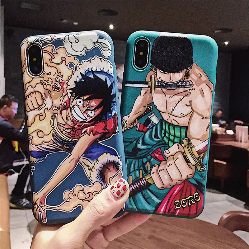 Color cases series for iPhone 6 6s 7 8 plus X Xs Max XR phone case Japan anime One Piece zoro Luffy silicone soft TPU back cover
Color cases series for iPhone 6 6s 7 8 plus X Xs Max XR phone case Japan anime One Piece zoro Luffy silicone soft TPU back cover