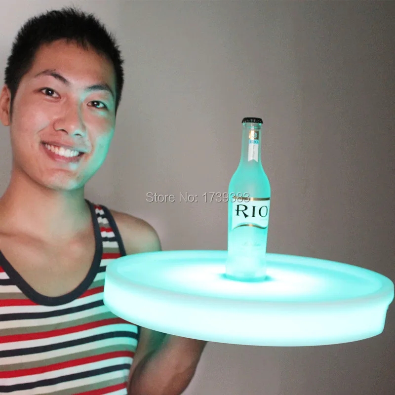 4pcs/Lot Waterproof LED Light Up Cocktail Tray Multi Colors Rechargeable luminous LED Snack Servicing tray light remote control
4pcs/Lot Waterproof LED Light Up Cocktail Tray Multi Colors Rechargeable luminous LED Snack Servicing tray light remote control