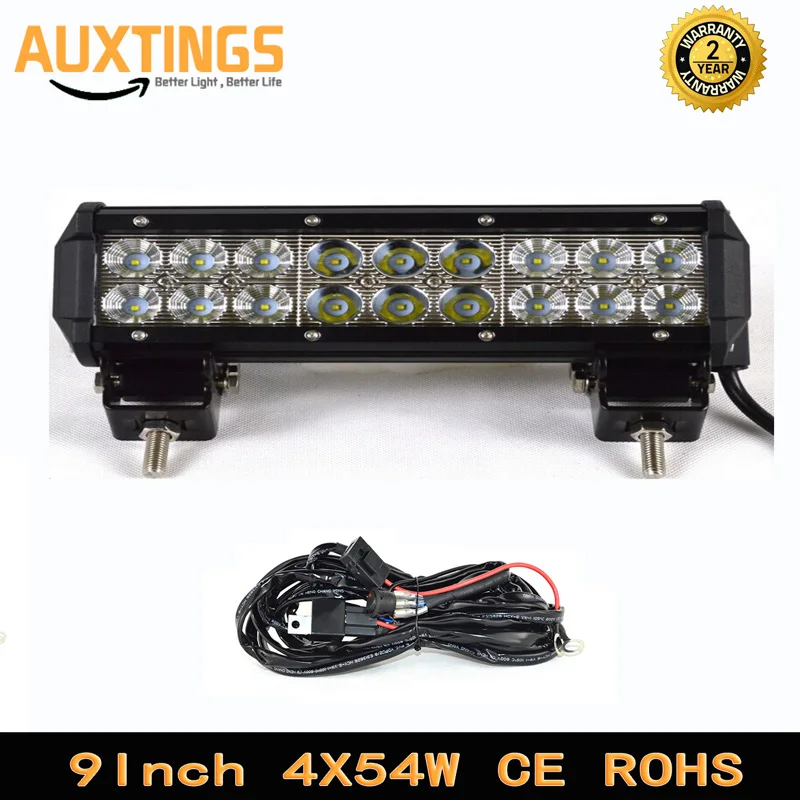 Germany stock free tax driving 9"inch 54W combo beam 24 volt led work light bar dual row 5400LM offroad led light bar utv suv
Germany stock free tax driving 9"inch 54W combo beam 24 volt led work light bar dual row 5400LM offroad led light bar utv suv