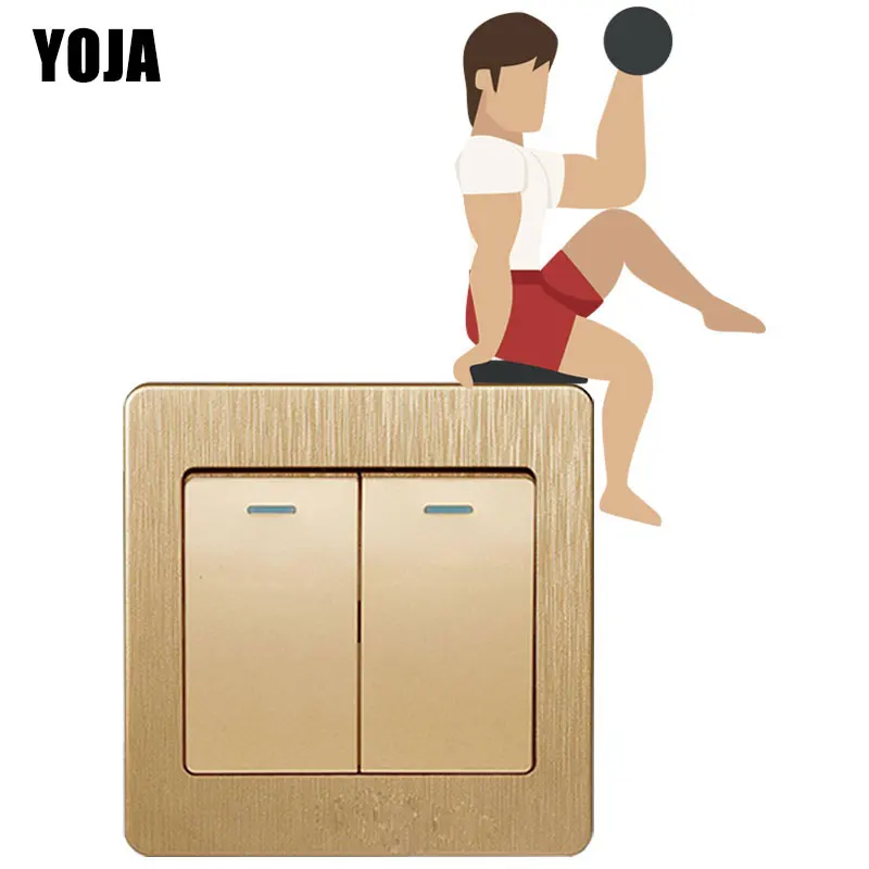 YOJA One-handed Dumbbell Raising Leg Creative Switch Wall Stickers Colored Home Decor Sticker PVC 8SS2007
YOJA One-handed Dumbbell Raising Leg Creative Switch Wall Stickers Colored Home Decor Sticker PVC 8SS2007