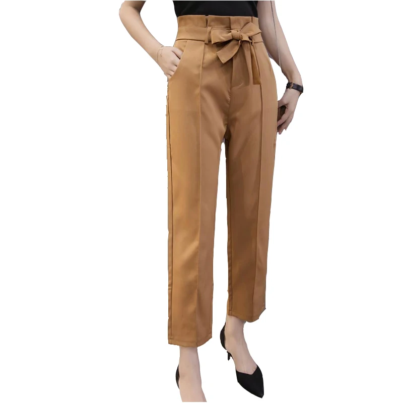 Autumn Women Pants OL Strap Suit Pants Female Korean Casual High Waist Pants For Women Loose Straight Trousers Female
Autumn Women Pants OL Strap Suit Pants Female Korean Casual High Waist Pants For Women Loose Straight Trousers Female