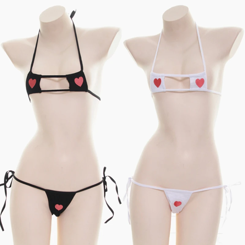 Sexy Women's kawaii Lingerie 2PCS Set Heart Embroidery Bra &T-back G-string Panties Shimapan Bows Tie Bikin Cute Exotic Apparel
Sexy Women's kawaii Lingerie 2PCS Set Heart Embroidery Bra &T-back G-string Panties Shimapan Bows Tie Bikin Cute Exotic Apparel