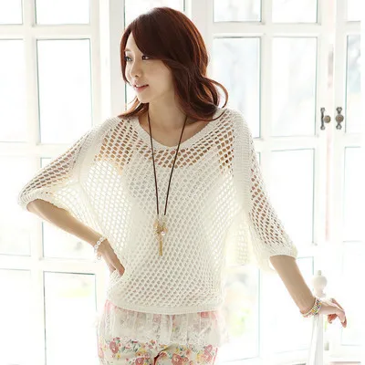 2019 Summer New Women Thin Pullovers Sweaters Casual Solid Hollow Out Thin Loose Tops Knitted Sweaters
2019 Summer New Women Thin Pullovers Sweaters Casual Solid Hollow Out Thin Loose Tops Knitted Sweaters