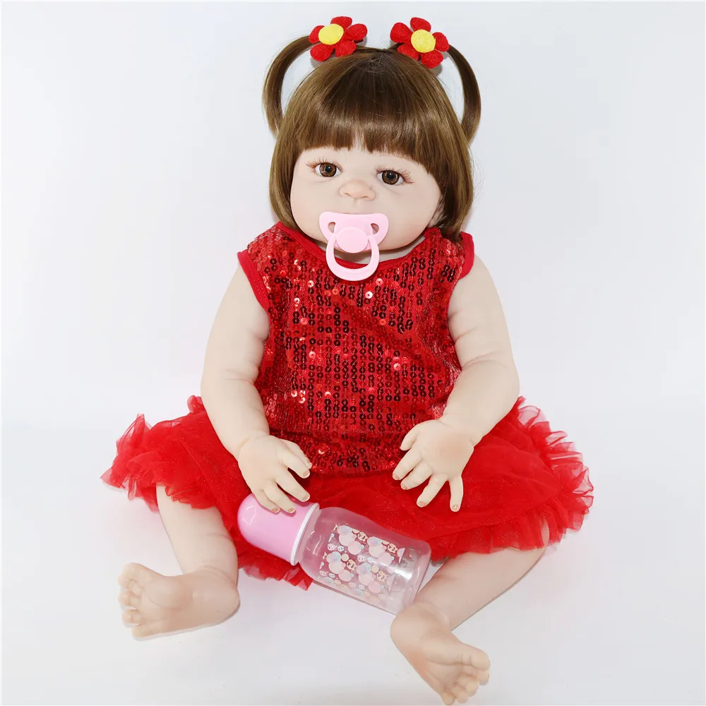 Christmas doll toy 55CM Girl Princess Dolls Reborn Babies Vinyl Newborn Dolls Girl's Playmates Accompany Toys Kid's Gifts BJD 
Christmas doll toy 55CM Girl Princess Dolls Reborn Babies Vinyl Newborn Dolls Girl's Playmates Accompany Toys Kid's Gifts BJD