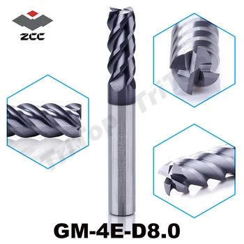 ZCC.CT GM-4E-D8.0 Solid Carbide 4 flute end mill with straight shank /general milling 8mm end mill
ZCC.CT GM-4E-D8.0 Solid Carbide 4 flute end mill with straight shank /general milling 8mm end mill