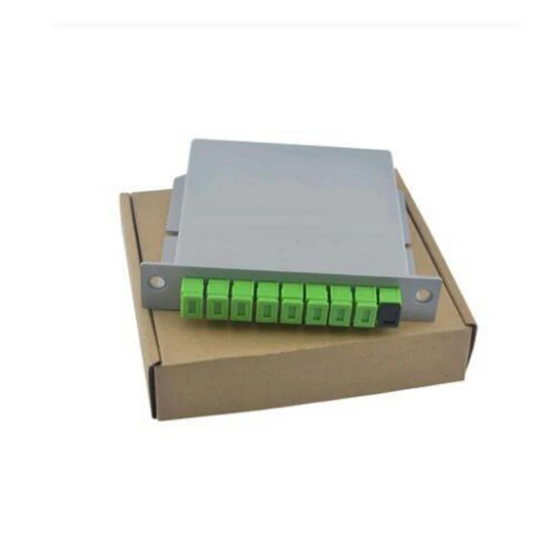 10PCS/packet SC APC PLC 1X8 splitter Fiber Optical Box FTTH PLC Splitter box with 1X8 Planar waveguide type Optical splitter
10PCS/packet SC APC PLC 1X8 splitter Fiber Optical Box FTTH PLC Splitter box with 1X8 Planar waveguide type Optical splitter