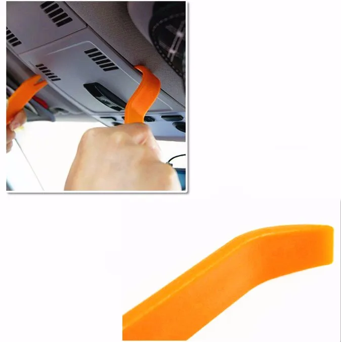 4pcs Remover Removal Puller Pry Tool Car Door Panel Trim Upholstery Retaining Clip Plier Tool Hand Tool Set air caps cover