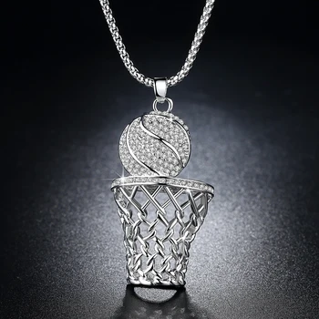 Men And Women Ice Gold Basketball Necklace Gold And Silver Steel Chain Pendant Long Chain Ladies Necklace Sports Series Gift
Men And Women Ice Gold Basketball Necklace Gold And Silver Steel Chain Pendant Long Chain Ladies Necklace Sports Series Gift