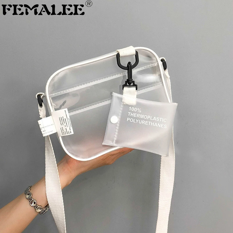 Women Transparent PVC Wide Strap Shoulder Bag 2019 Lady Cross Body Clear Flap Jelly Phone Bag Female Messenger With Card Holder
Women Transparent PVC Wide Strap Shoulder Bag 2019 Lady Cross Body Clear Flap Jelly Phone Bag Female Messenger With Card Holder