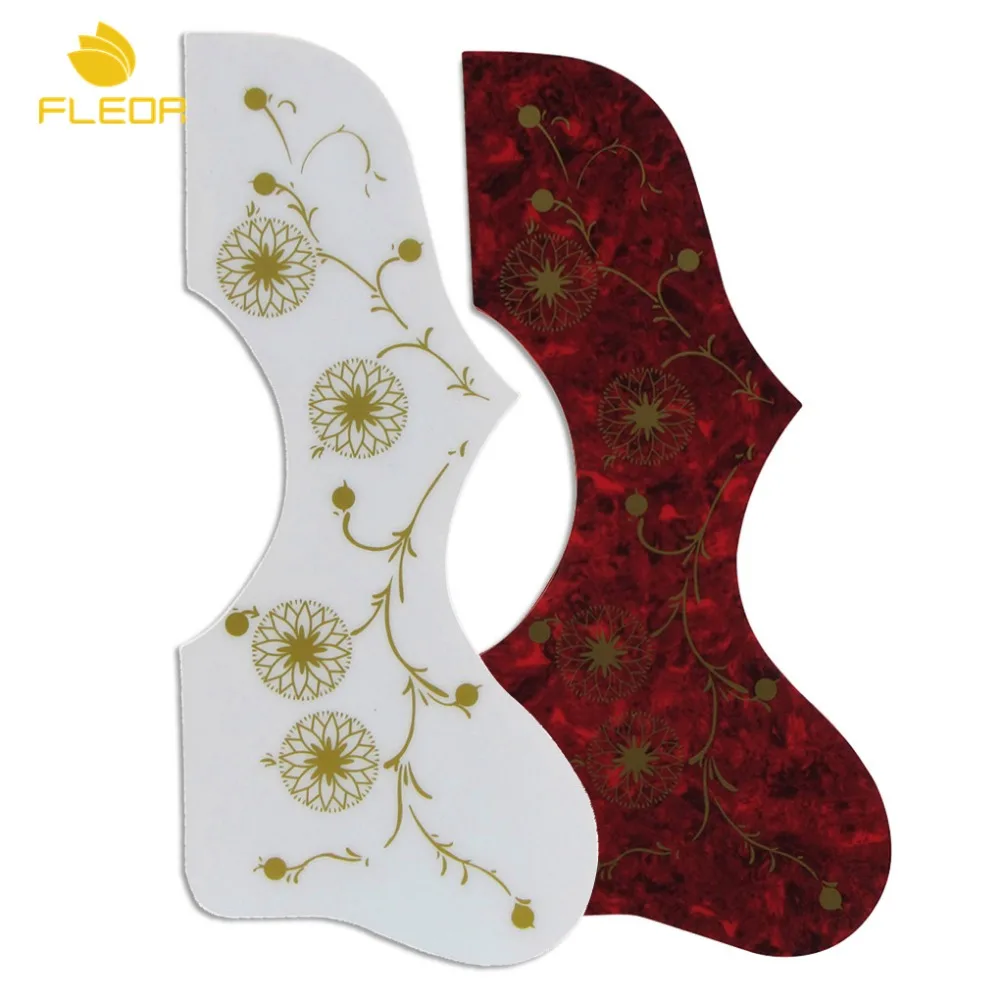 FLEOR 2pcs Acoustic Guitar Pickguard Scratch Plate PVC Self-Adhesive for E-J200 SJ-200 Guitar Parts, White+Red Color
FLEOR 2pcs Acoustic Guitar Pickguard Scratch Plate PVC Self-Adhesive for E-J200 SJ-200 Guitar Parts, White+Red Color