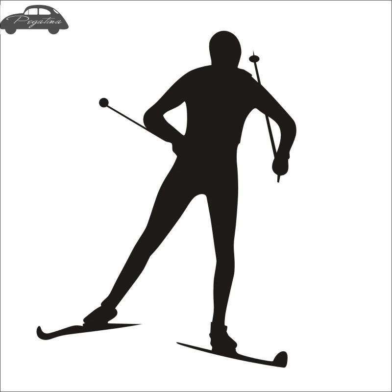 Pegatina Skiing Sticker Winter Sports Snow Decal Ski Posters Vinyl Wall Decals Decor Mural Skiing Sticker