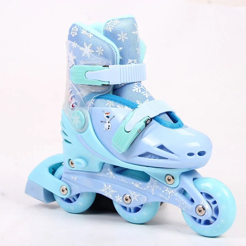 Inline Kid's Roller Skates Size Adjustable Inline Skates Shoe For Children Patines Fashion Frozen Girls Skating Best toy gift (5)