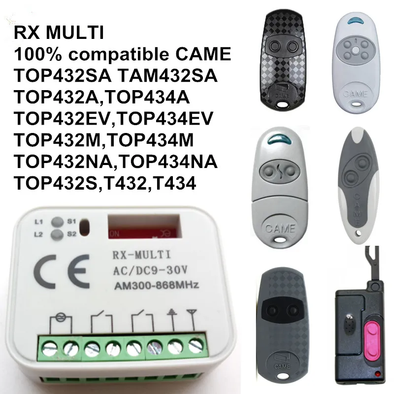 RX MULTI receiver 433.92 Mhz CAME remote control TOP 432EV TOP-432NA TOP432NA For Universal Garage Door Gate
RX MULTI receiver 433.92 Mhz CAME remote control TOP 432EV TOP-432NA TOP432NA For Universal Garage Door Gate