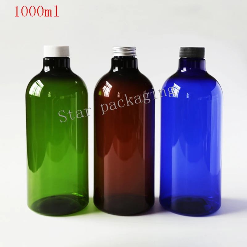 10pcs/lot 1000ml DIY Amber PET Plastic Bottle, 1L Big-Capacity Bottle With Screw Top Cap, 1000cc Blue Liquid Bottle
10pcs/lot 1000ml DIY Amber PET Plastic Bottle, 1L Big-Capacity Bottle With Screw Top Cap, 1000cc Blue Liquid Bottle